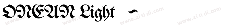 ONEAN Light 亮体字体转换
